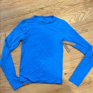 SKIMS Vibrant Blue Long Sleeve Tee